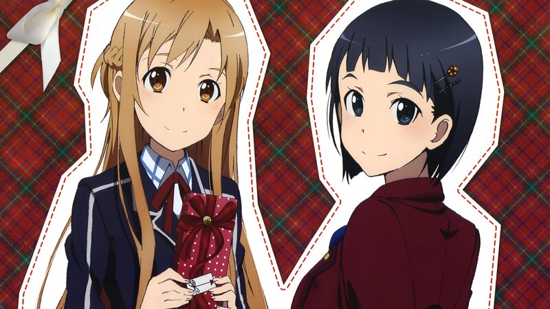 anime girls with gifts