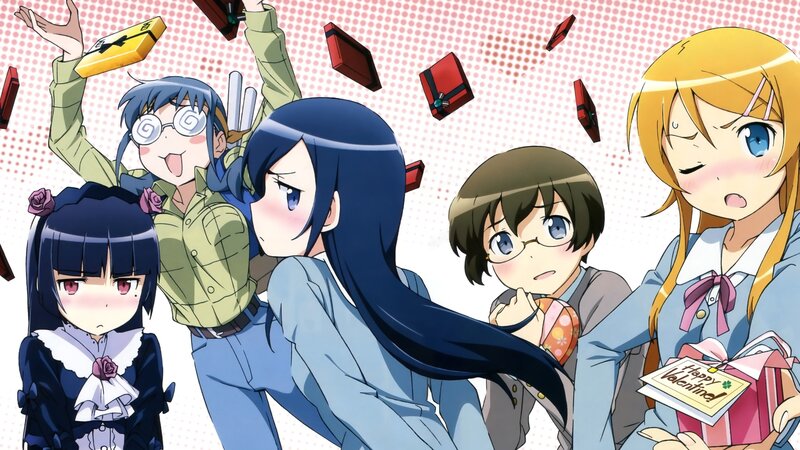 Anime Girls with Gifts — Blue