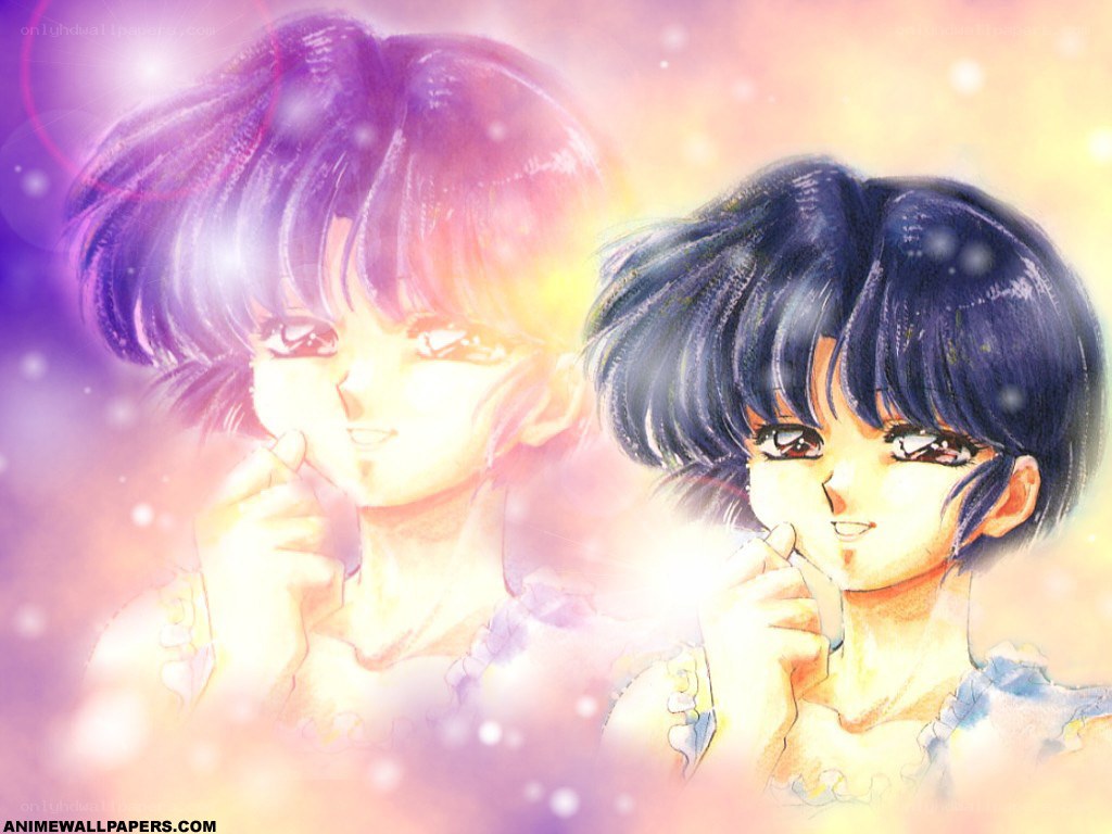 Anime girls with glowing aura