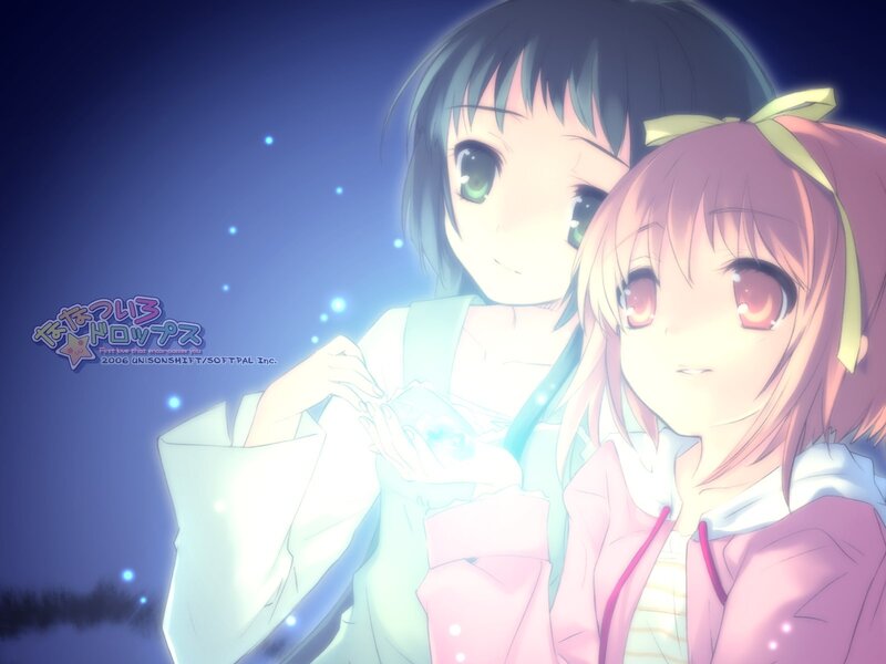 Anime girls with glowing object