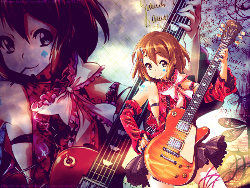 Anime girls with guitars