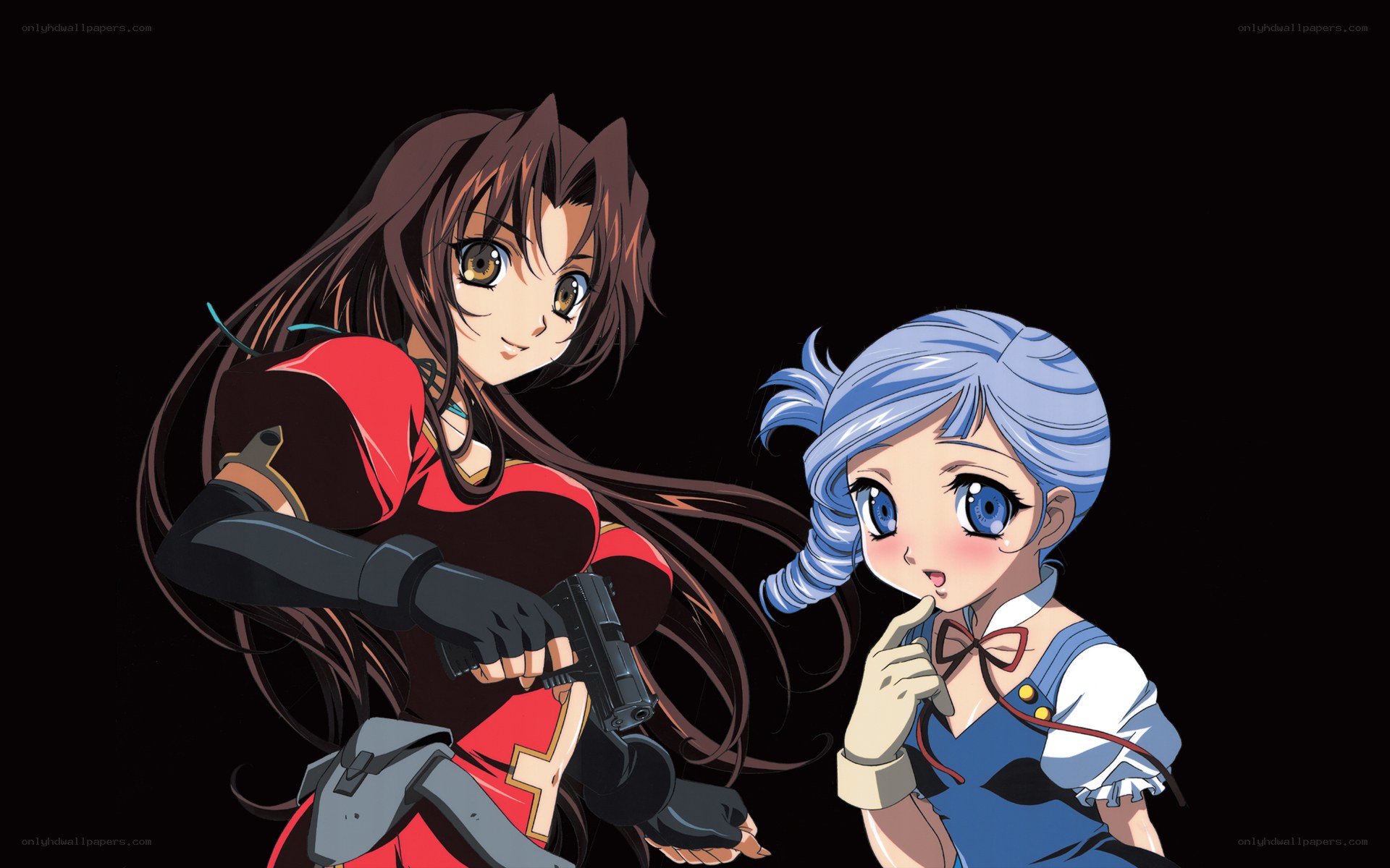 anime girls with gun