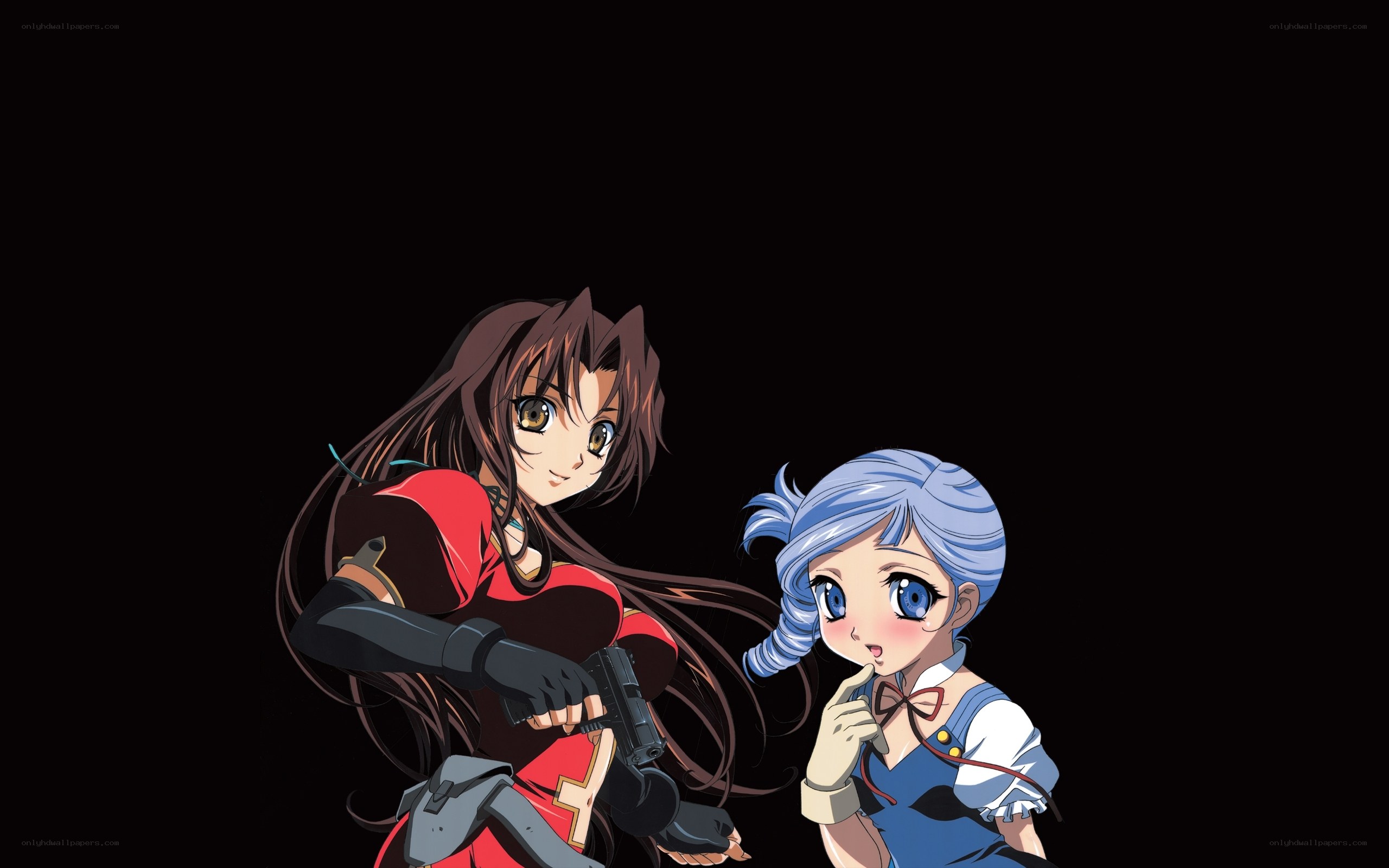 anime girls with gun