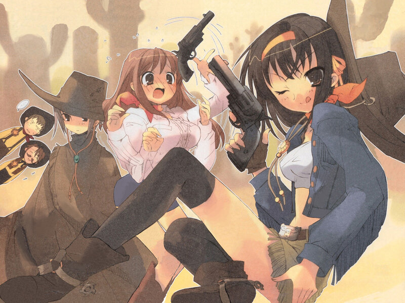 Anime Girls with Guns — Brown, Dramatic