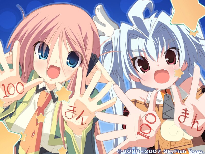 Anime girls with hand signs