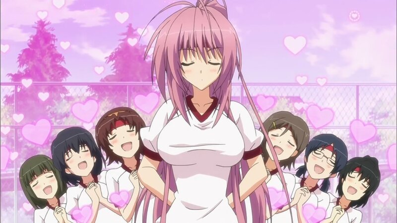 anime girls with hearts