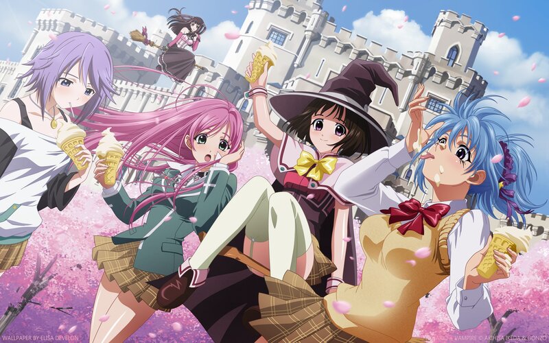 anime girls with ice cream