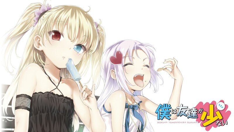 Anime girls with ice cream