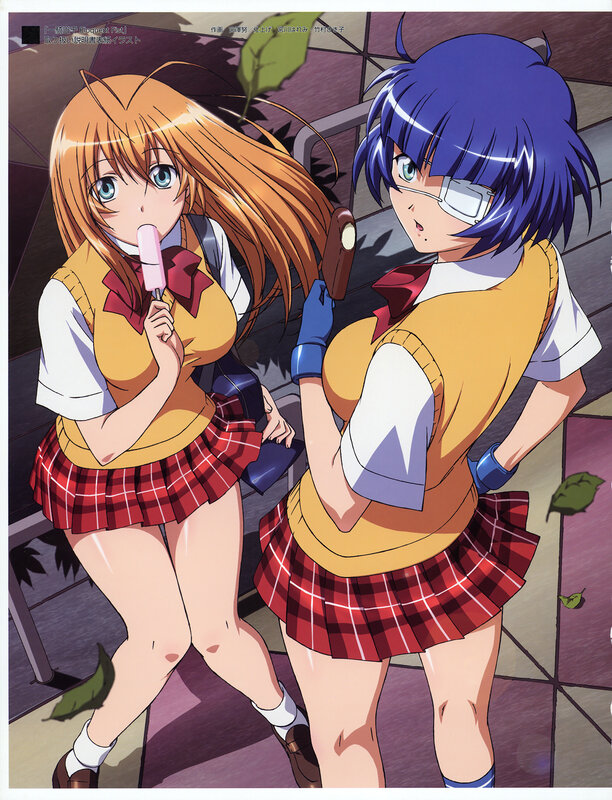Anime girls with ice cream