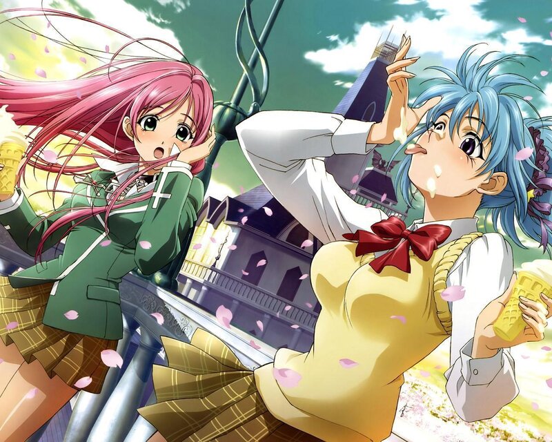Anime girls with ice cream