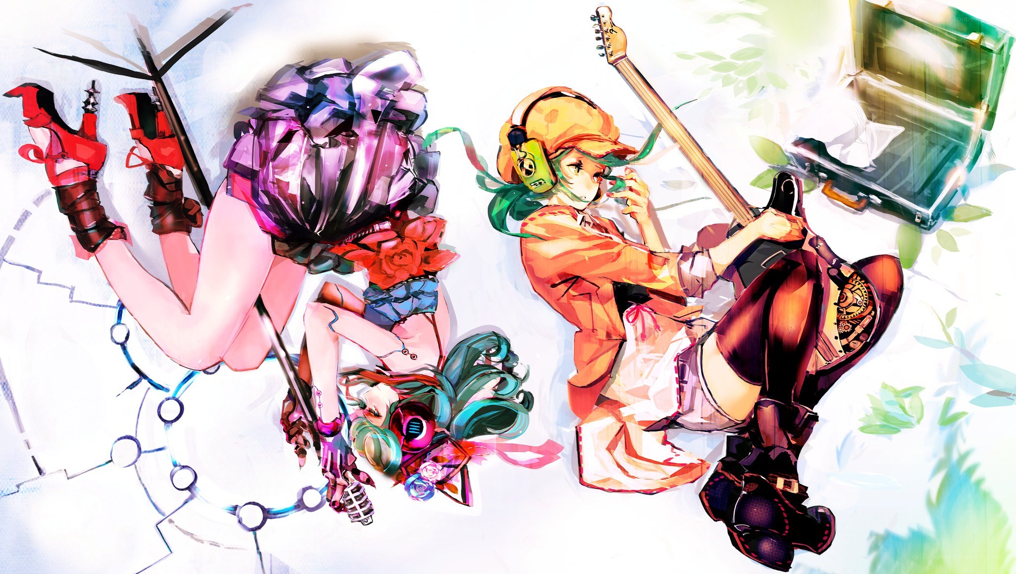 Anime girls with instruments