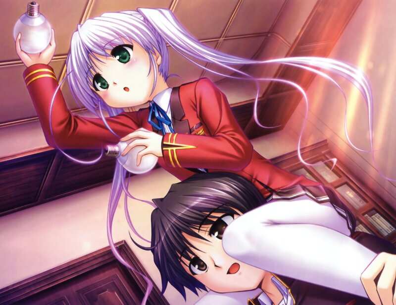 Anime girls with light bulbs