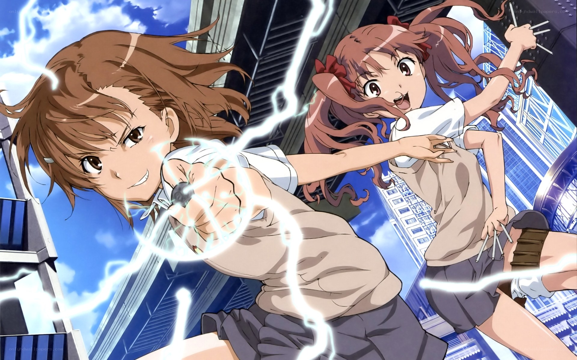 anime girls with lightning powers