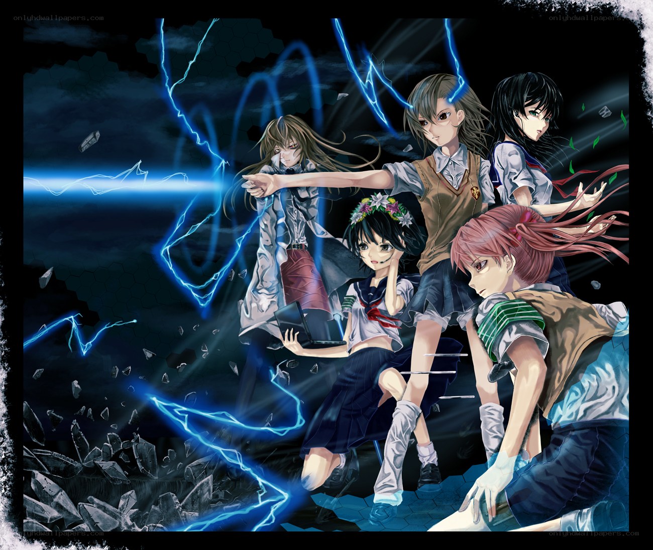 anime girls with lightning powers