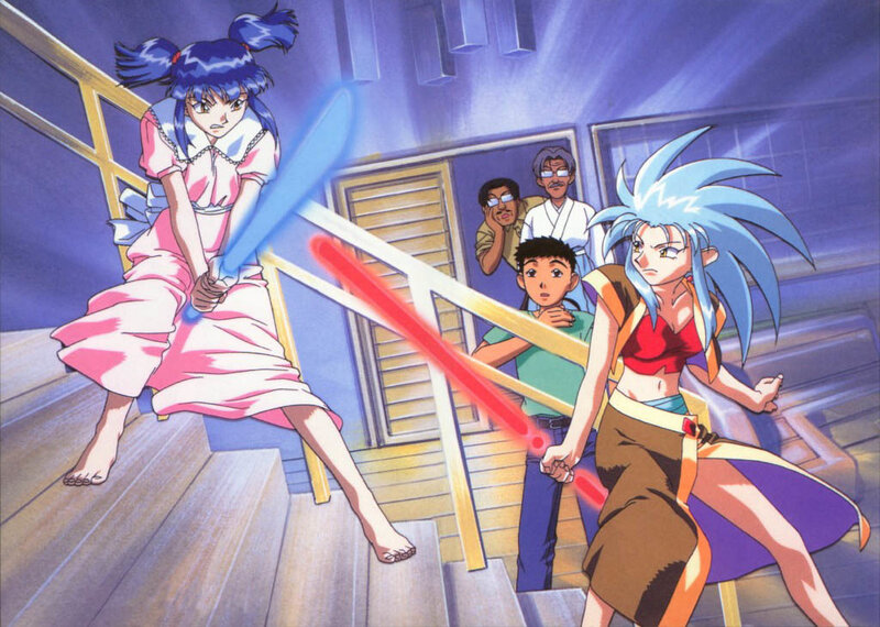 Anime girls with lightsabers