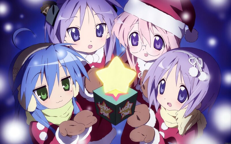 anime girls with lucky star