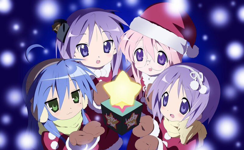 anime girls with lucky star