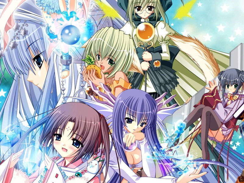 anime girls with magic