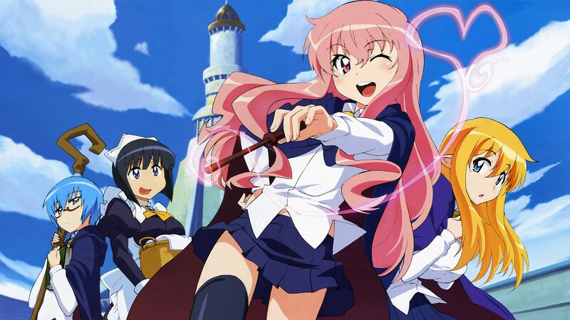 anime girls with magic wands