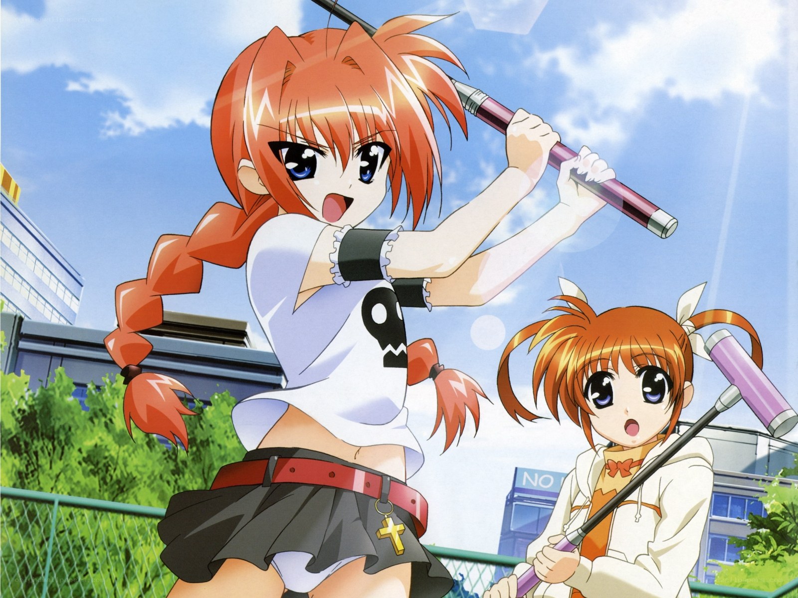 Anime girls with mallets