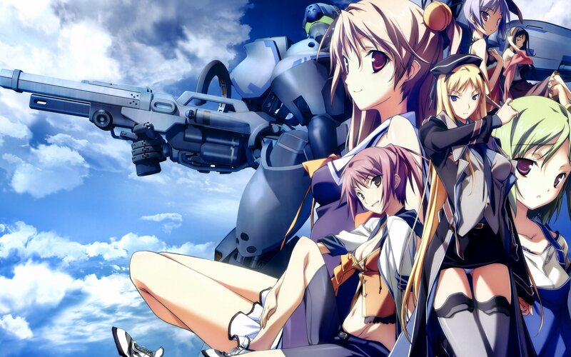 anime girls with mecha