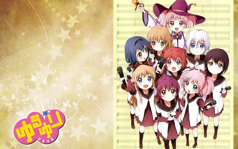 Anime Girls with Microphones — Yellow