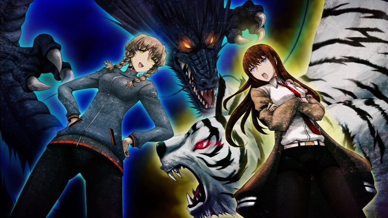 anime girls with mythical beasts