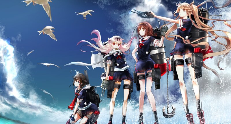 Anime Girls with Naval Guns