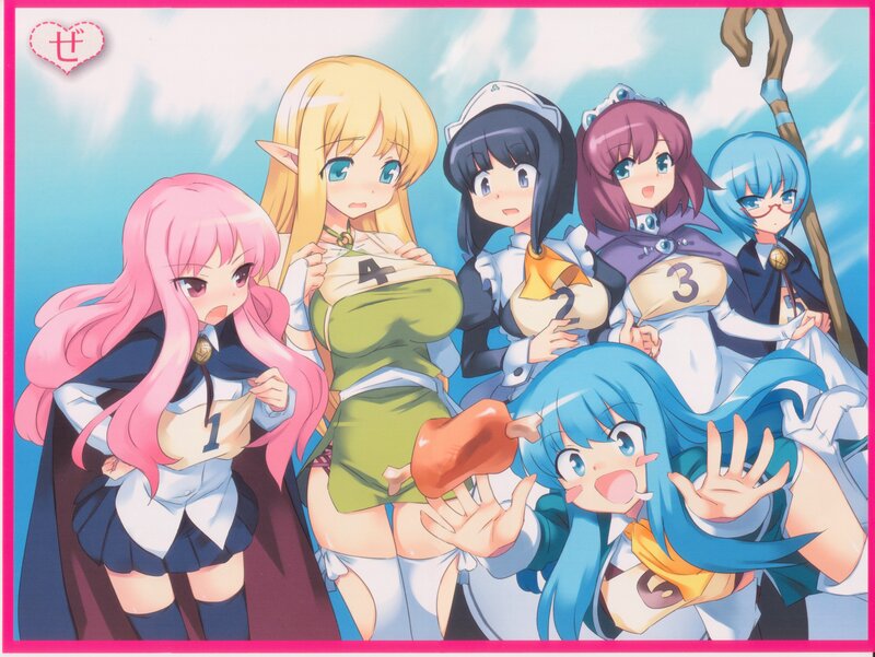 anime girls with numbers