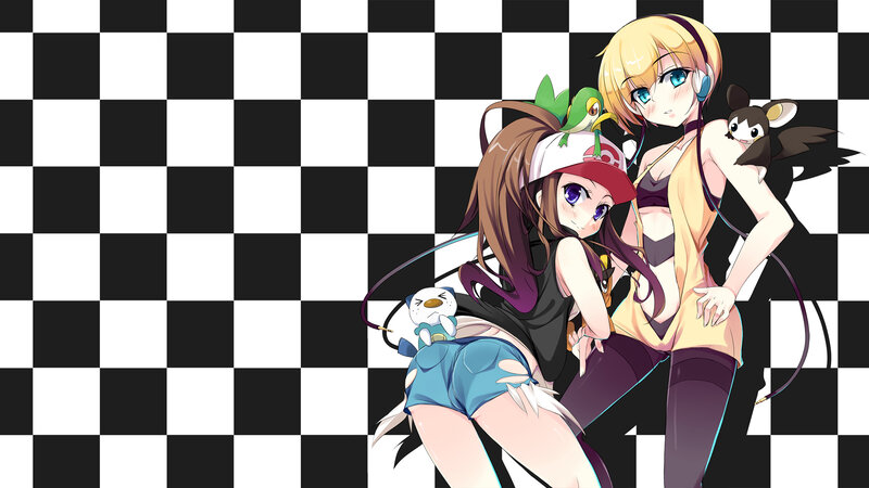 anime girls with Pokémon