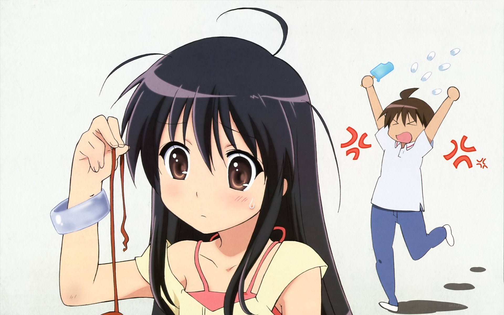 anime girls with popsicle