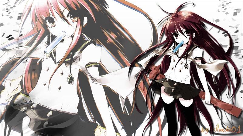 Anime girls with popsicles