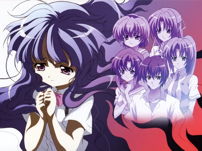 anime girls with purple hair