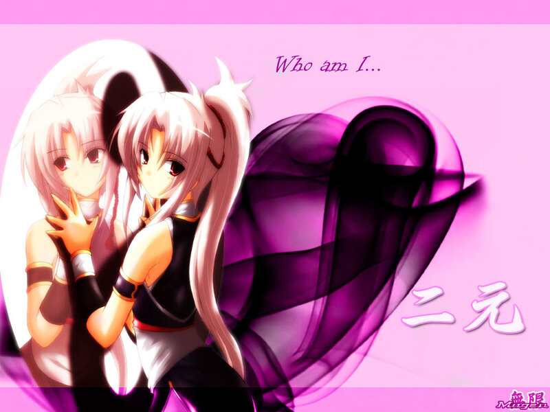 Anime girls with purple wings
