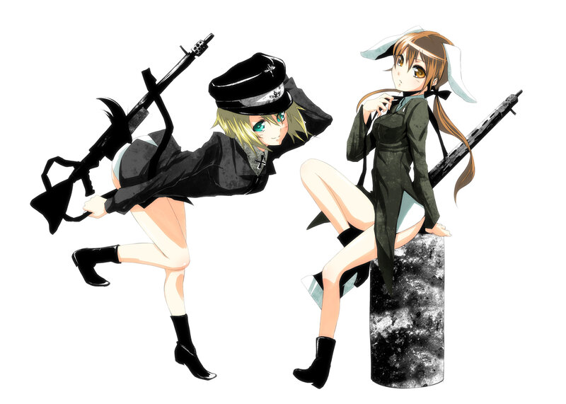 anime girls with rifles