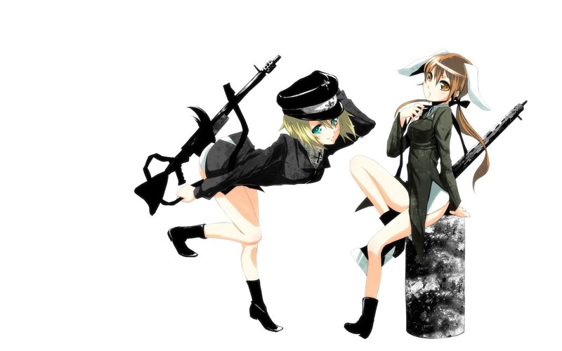 anime girls with rifles