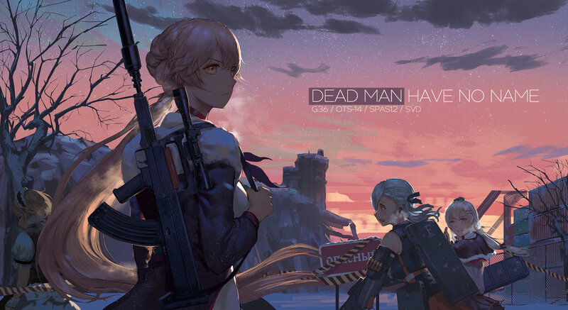 Anime Girls with Rifles — Purple