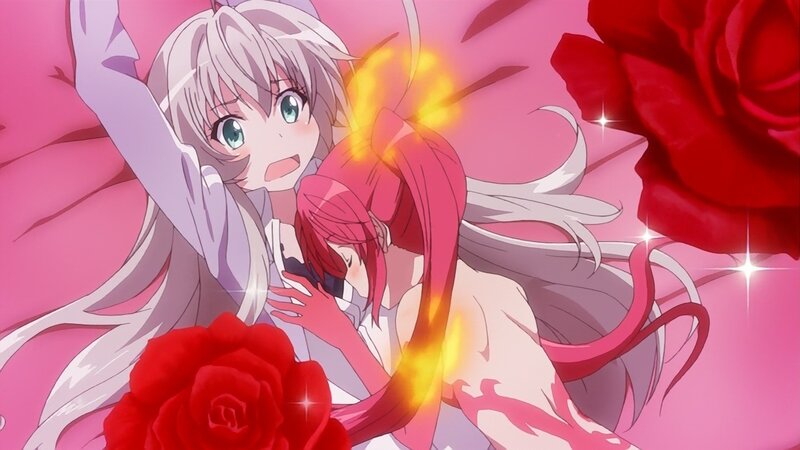 anime girls with roses