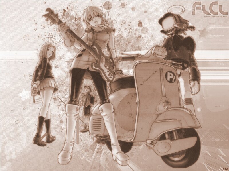 Anime Girls with Scooter