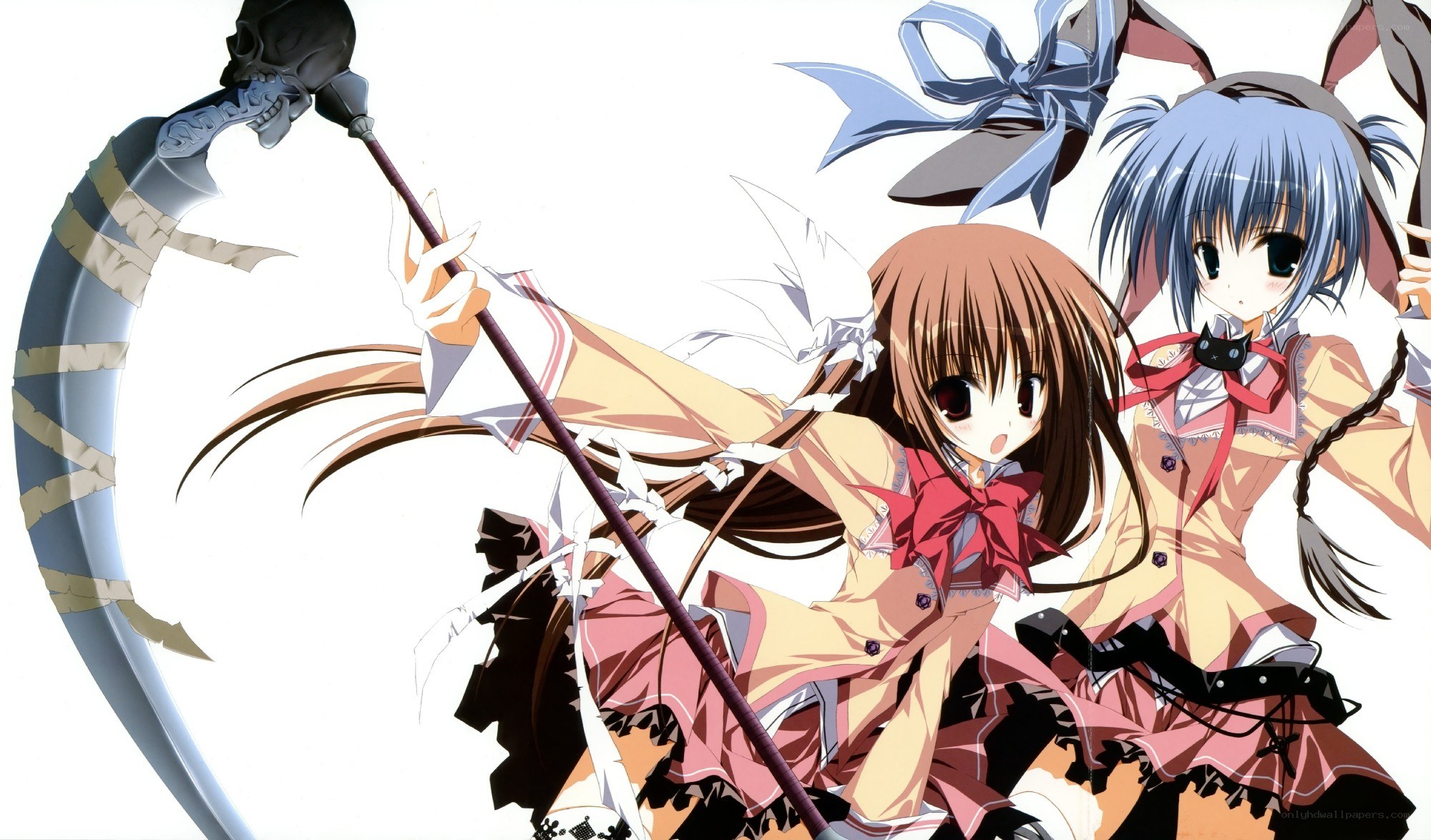 Anime girls with scythe