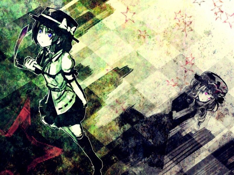 Anime girls with scythes
