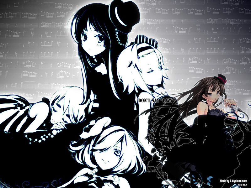 anime girls with sheet music