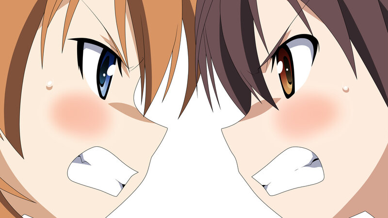 anime girls with shocked expressions