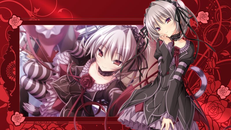 anime girls with silver hair