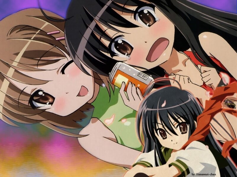 Anime girls with soda can