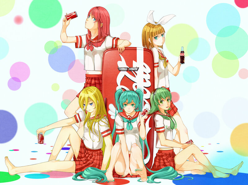 Anime Girls with Soda