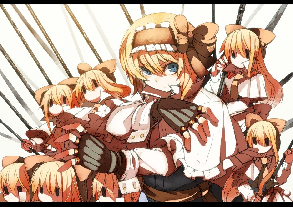 anime girls with spears