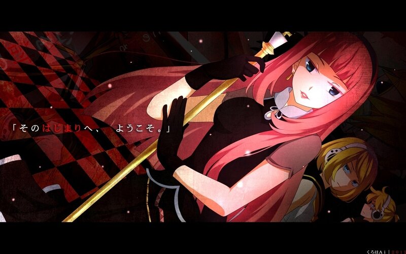 Anime girls with staff