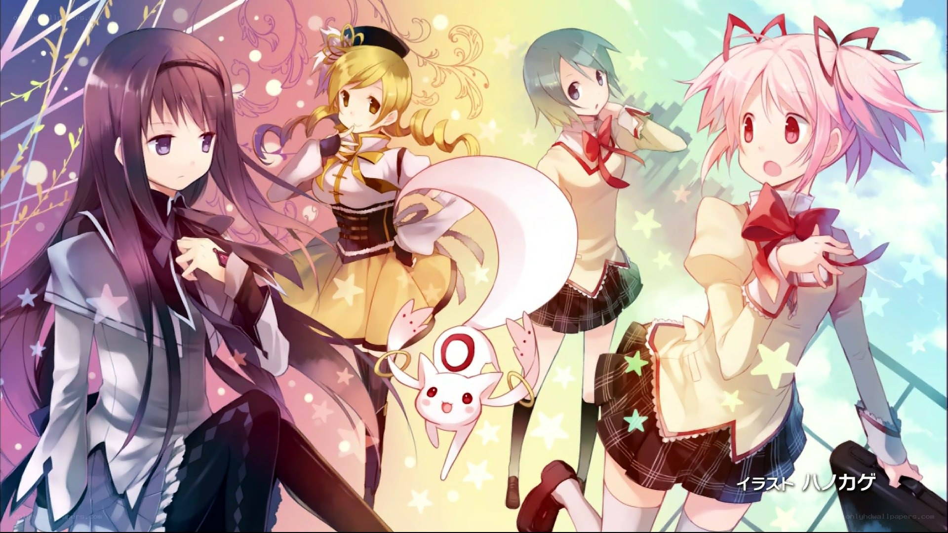 anime girls with star theme