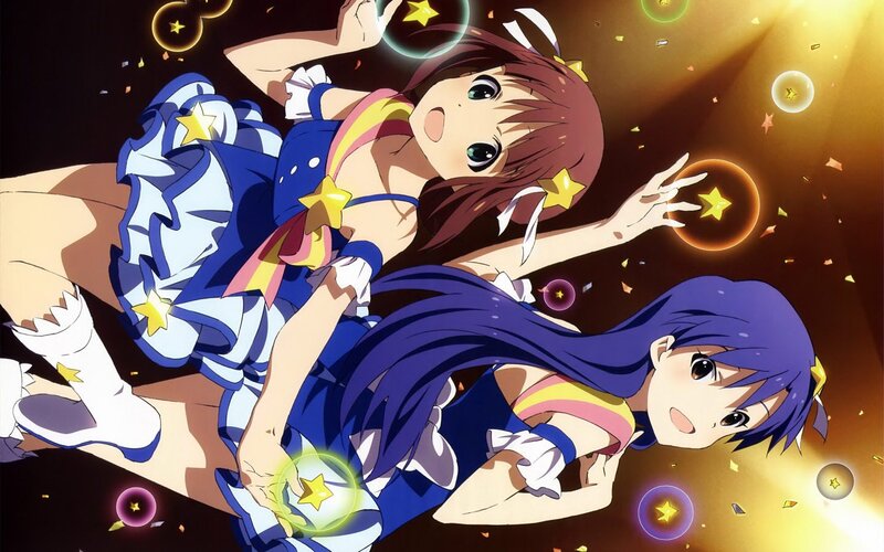anime girls with stars